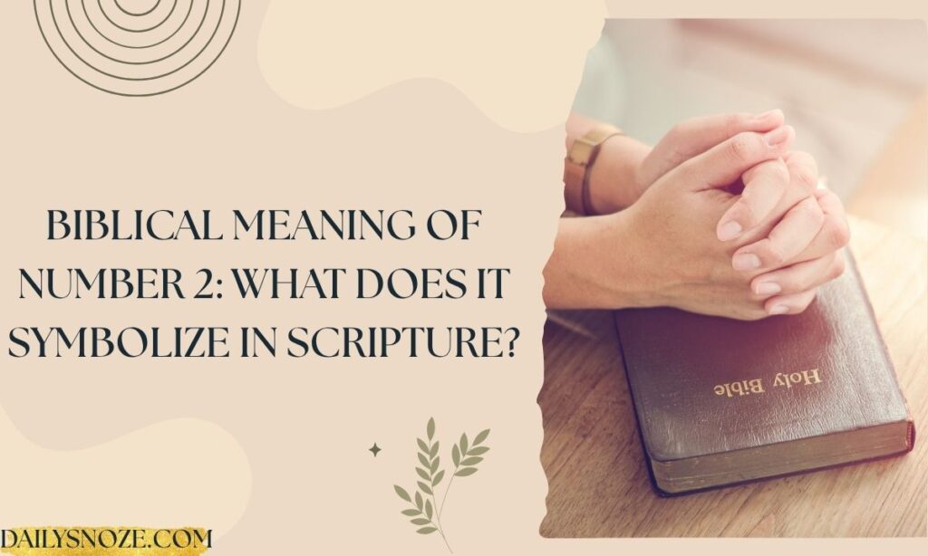 Biblical Meaning of Number 2 What Does It Symbolize in Scripture